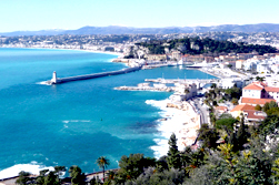 View from Mont Boron, Lympia, Nice France