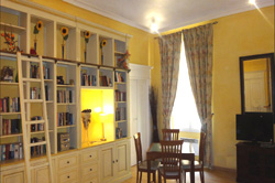 Bookcase in Malonat lounge, Nice France