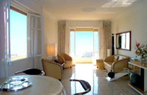 Looking into lounge & bedroom, Nice France