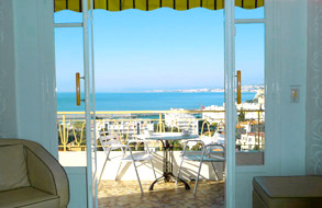 Looking out from Panoramic lounge, Nice France