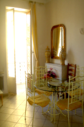 Papon Lounge Dining Area detail, Nice France