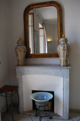 Fireplace in living room