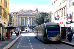 Tramway at Papon, Nice France