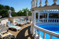 Poolside sun terrace