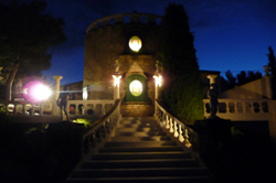 Villa at night