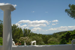 View from dining terrace