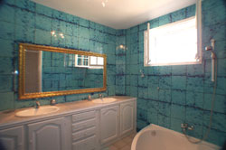 Ground floor 'blue' bathroom
